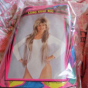 California Costume Collections Black hair long shag wig